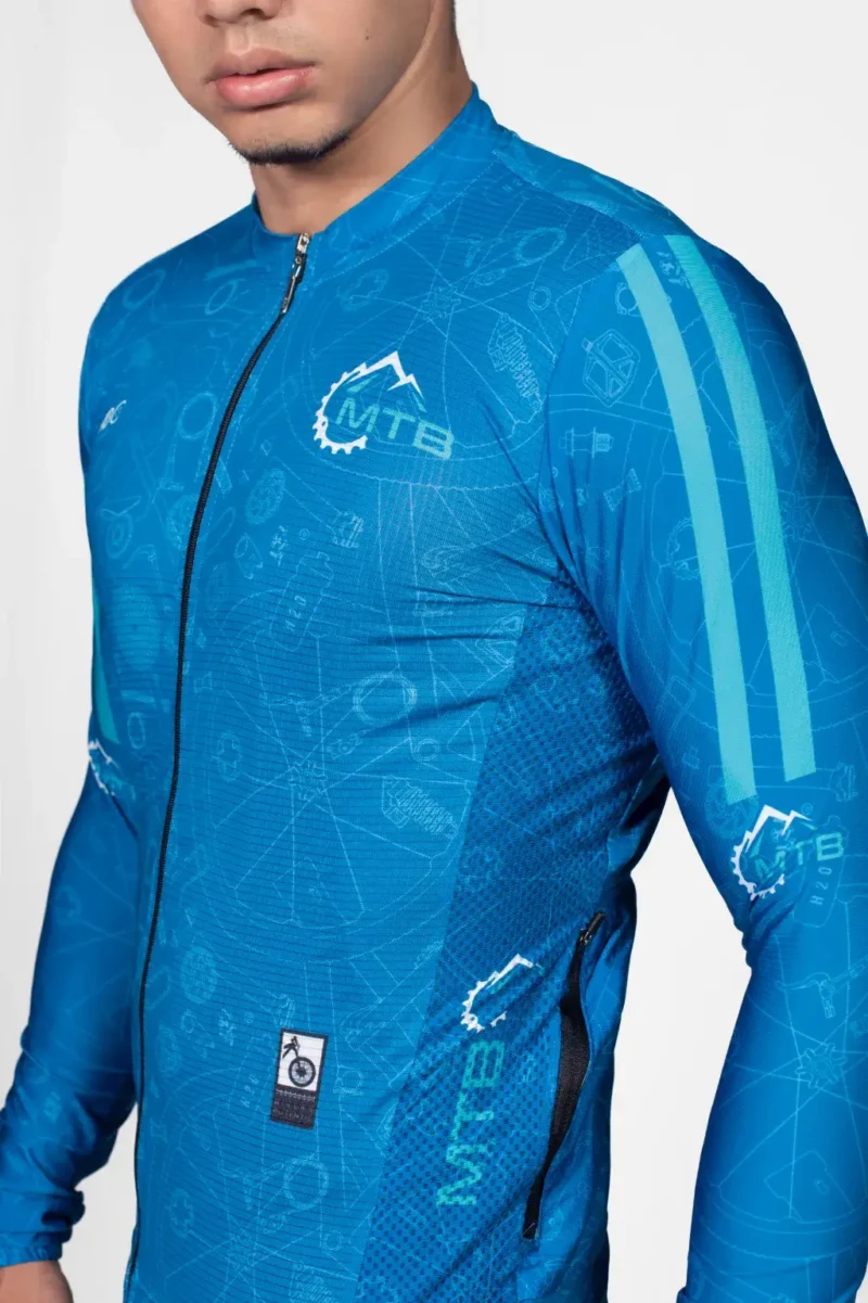 Camisa Ciclismo Azul Hombre